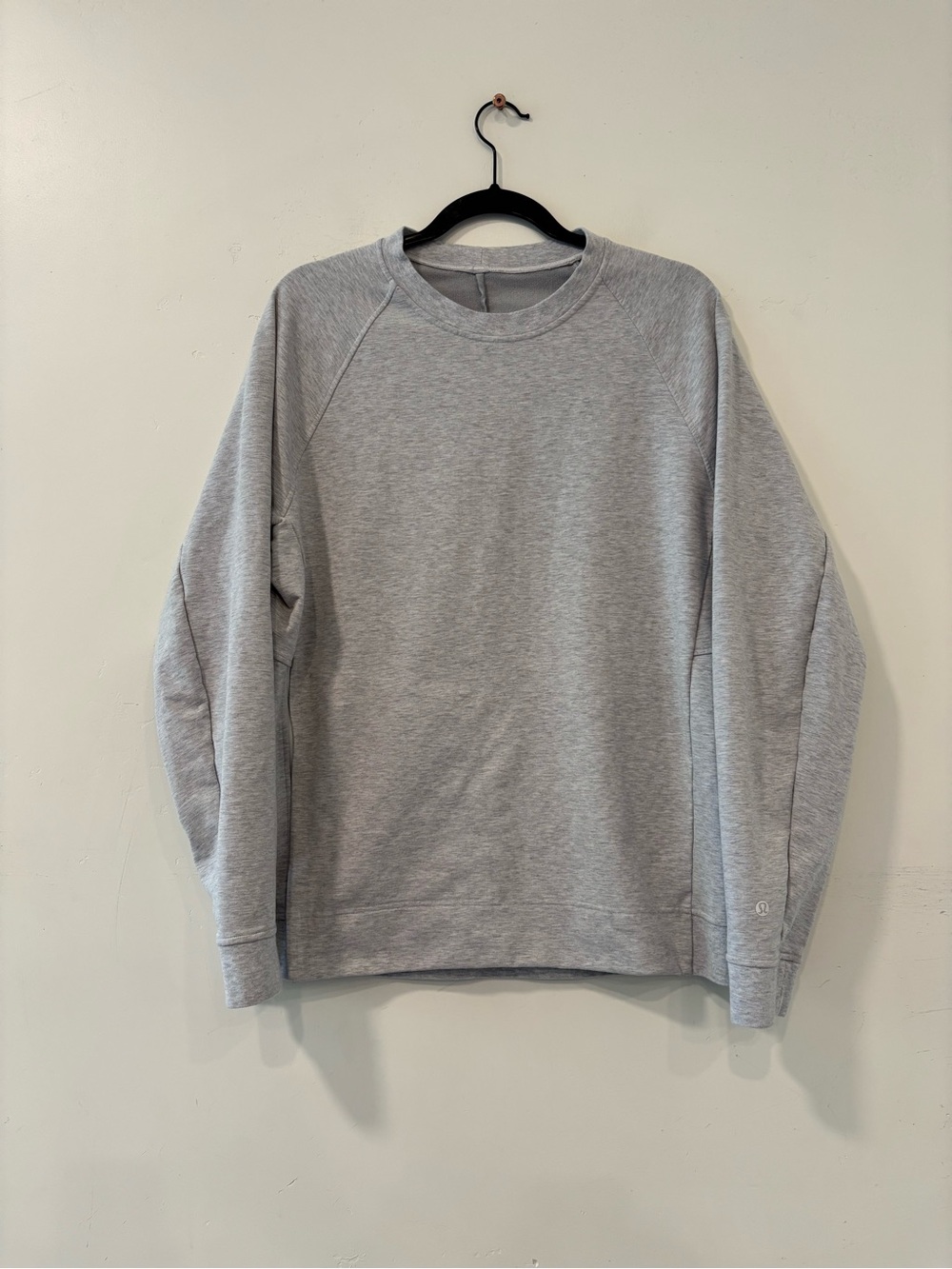 Lululemon City Sweat Crew Heathered Ultra Light Grey / Sea Salt Size Large